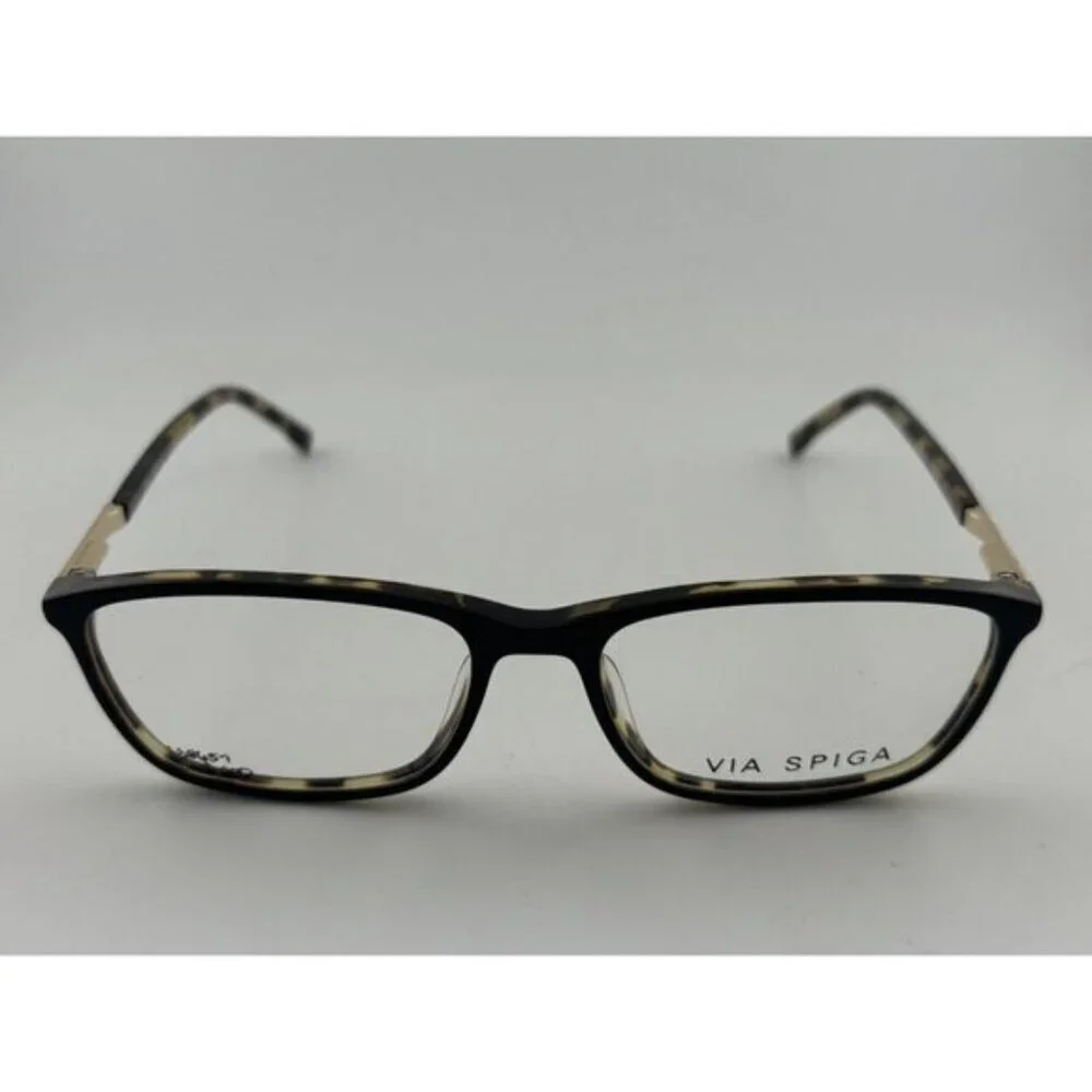 VIA SPIGA Zyloware Evangelina 500 - 135 Tortoise Plastic Eyeglass Frames - Picture 2 of 6